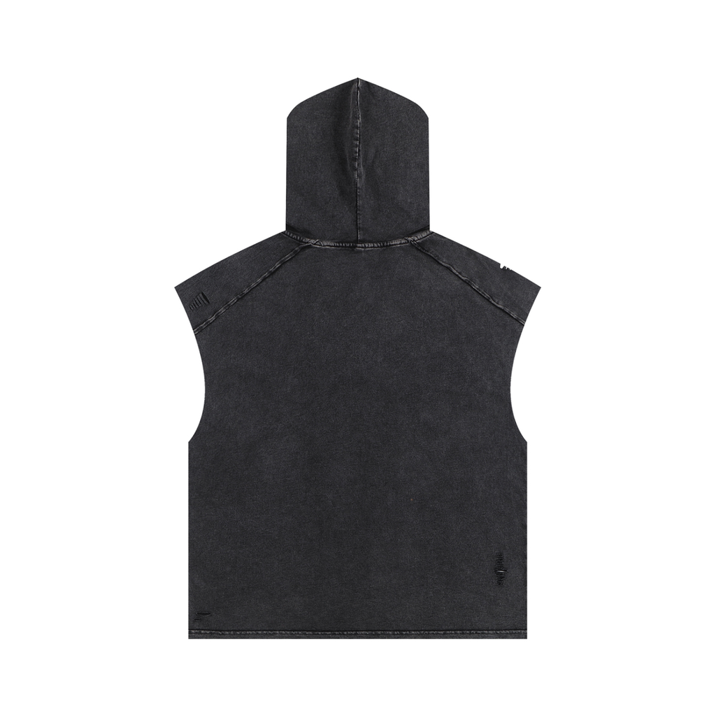 SACRED BARBELL SLEEVELESS HOODIE